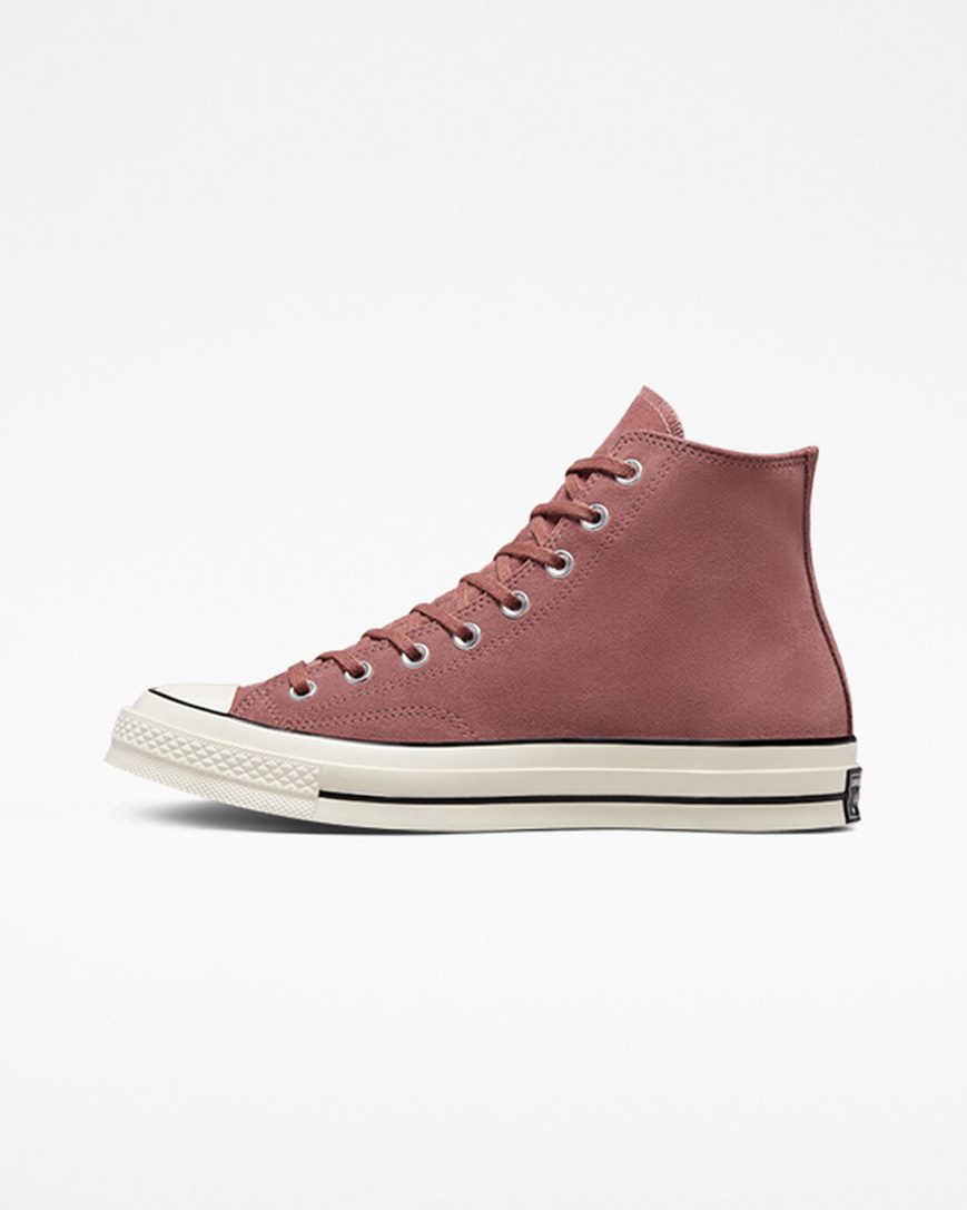 Men's Converse Chuck 70 Suede High Top Shoes Burgundy / Black | AU 0916CL